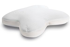 TEMPUR Ombracio Schlafkissen, ergonomisches Bauchschläferkissen in Schmetterlingsform, Liegefühl mittelfest, 60 x 50 x 10 cm, Weiß