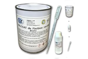 Gelcoat Blanc 1 Kg Gel coat bateau pour Fibre de verre + catalyseur