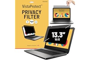 VistaProtect - Premium Privacy Screen Filter & Anti Blue Light Protector for Laptop Computers (13.3" inches - 16:10)