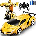 Chridark Toys for 3+ Year Old Kids: Transforming Remote Control Car Toys Gifts for Age 3 4 5 6 7 8 Years Old Kids Birthday Presents Toy for Toddler Ages 3-8 Transformable Rechargeable Robot RC Cars