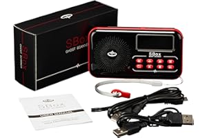 SPIRITSHACK SBOX Ghost Box Scanner radio avec boîte à spiritueux et enregistreur EVP pour la chasse aux fantômes