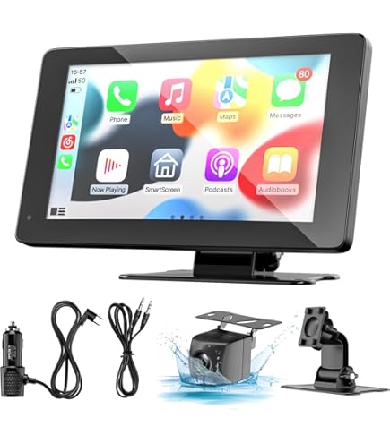 Aonerex 7 Zoll CarPlay Display - Wireless Android Auto Touchscreen Mit Navigation