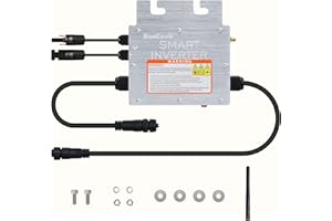 Hamgeek Micro Grid Tie Inverter, 400W Wechselrichter Solar Micro Wechselrichter, IP65 wasserdichte WiFi Steuerung, Automatische Identifikation AC Ausgang Micro Inverter Solar Grid Tie