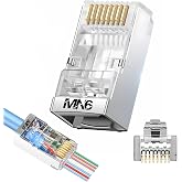 MN6 M117XF Cat6 jack/35 Adet-Metal EZ/Yeni Nesil rj45 cat6-8P/8C A&Ccedil;IK U&Ccedil;LU/Cat6 Konnekt&ouml;r (Metal EZ jack, 35)
