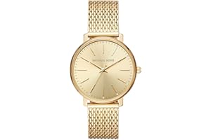 Michael Kors Women's Watch Pyper, 38 mm Case Size, Three Hand Movement, Stainless Steel Strap