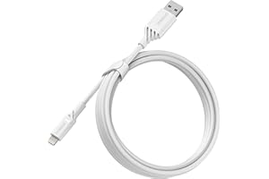 OtterBox, Wzmocniony kabel USB-A na Lightning, certyfikat MFi, kabel ładujący do iPhone'a i iPad, bardzo wytrzymały, testowany na zginania i zgniecenia, 2M, Biały