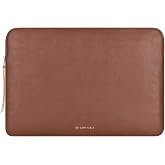 Comfyable Slim Protective Laptop Case 13-14 Inch MacBook Pro M2 M1 and All Compatible with MacBook Air, PU Leather Bag S