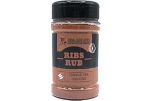 GRIGLIARE DURO ITALIAN HARDCORE BARBECUE 200 gr Ribs dry Rub bbq GRIGLIARE DURO - Spezie barbecue insaporitore per costine