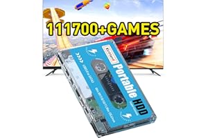 Kinhank 500G HDD Externe Festplatte mit Batocera 33 System, Retro-Spielekonsole mit 111700 Spielen, kompatibel mit den meisten Emulatoren, SATA 3.0, für Laptop/PC/Windows/Mac OS