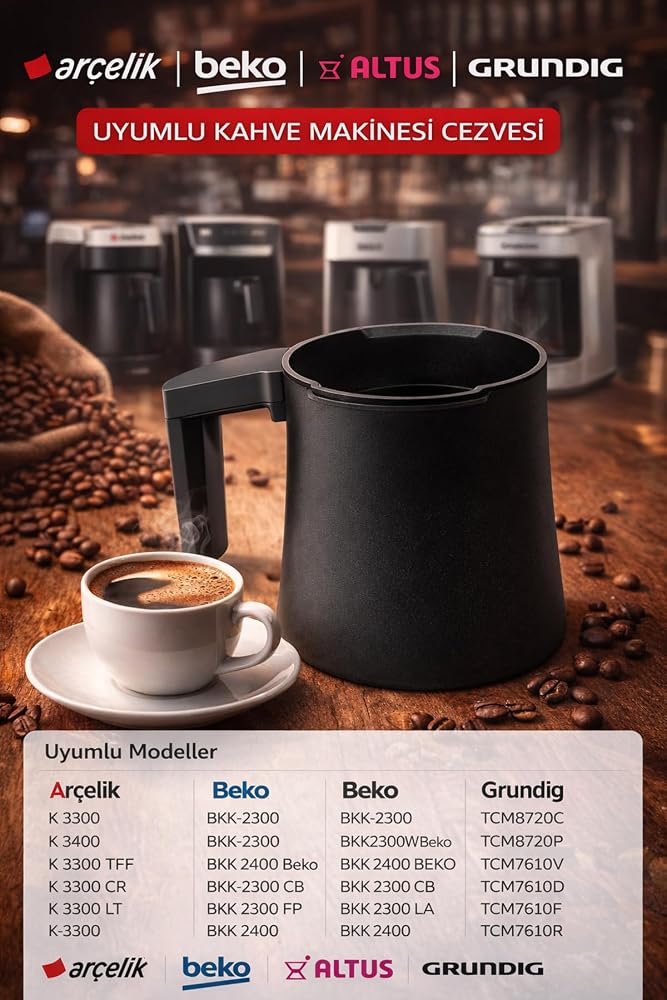 Arçelik Beko Grundig Türk Kahvesi Makinesi Cezvesi, Gri, 3583500100