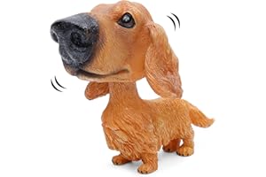 COGEEK Bobble Head Dogs Bobbing Heads Car Dash Puppy Car Decoration (Dachshund)
