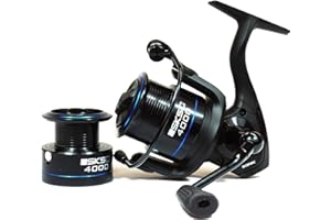 Sonik SKSC Commercial Reel - Fishing Reel with Spare Spool with Front Drag - Lightweight Graphite Feeder Reel with Aluminium Spool - Trout and Coarse Fish