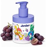 Jordan &reg; Children's Toothpaste Dispenser in a Pump Equivalent to 3 Regular Tubes | Solution Developed for Kids | Grape Flavor