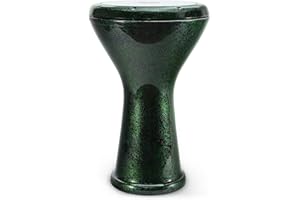 VD Vatan Oriental Professional Solo Darbuka Darabuka Hand Drum, Percussion, Cast Aluminium, Pearl Effect with Accessories, 3022-G