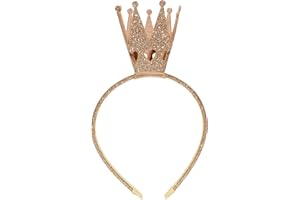 Ever Fairy Couronne brillante pour fille - Couronne de princesse - Mariage - Taille unique - Doré