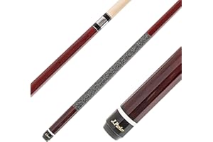 ‎J. PARKER Parker Billardqueue JPS-Serie einfarbiger 2-TLG.Profi-Cue, hochwertiges Ahornholz und Leinenwicklung Griffbereich, 13 mm Ledertip, schwarz, dunkelrot und weiß