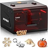ACMER K1 Laser Engraver Machine 12000mW, Class 1 Security Closed Small Laser Cutter, Engraving Area 150&times;150mm, High Precision