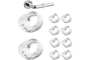 FHISKUNYU 10 Piezas Tope Puerta Manilla Transparente, Protector Silicona Puerta, Topes Puerta Anticolisión, Ideal para Proteger Paredes y Muebles