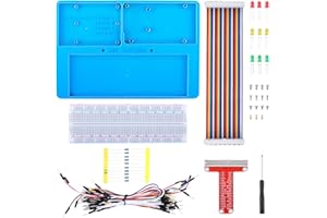kuman la Platine d'expérimentation Arduino Raspberry Pi Support RAB 7 en 1 pour Arduino Uno R3, Mega 2560&Raspberry Pi 3B/ 2B/ 1B+/ Zero/Zero W …