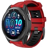 ISABAKE 22mm Strap for Garmin Forerunner 965/955/945/935, Silicone Replacement Strap for Fenix 7/Fenix 6 GPS/Fenix 5 Plus | S