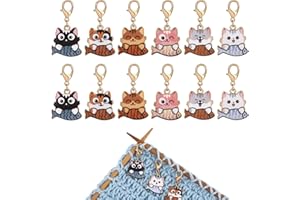 COGCHARGER Marcadores de punto extraíbles de ganchillo con cierre de langosta para costura, accesorios de tejido, manualidades