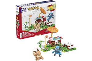 MEGA Pokémon - Adventure Builder Picnic set di costruzioni con 193 mattoncini e pezzi compatibili per collegarlo ad altri mondi, Giocattolo e regalo per Bambini 7+ Anni, HDL80