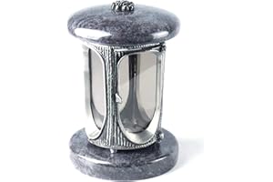 designgrab Tombe Lampe en Aluminium Aspect Ancien en Aluminium et Granit Orion Blue/Coromandel/Bahama Blue