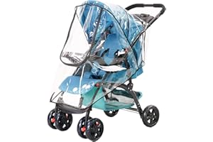 Parapioggia Passeggino Universale NOCHME Contro Pioggia Neve Antivento Nevischio Trasparente Durevole Rain Cover,Paravento Copertura Per Alla Maggior Parte Passeggino Carrozzina Carrozzine Seggiolini