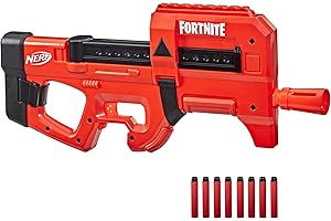 NERF Fortnite Compact SMG Motorized Dart Blaster, Ultra Red Wrap Design, 8-Dart Internal Clip, Includes 8 Official Elite Foam Darts