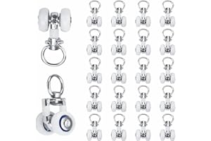 KTNYL 20 Piezas Rieles de Cortina Rodillos, Pista Cortina Accesorios, Rodillos de Pista de Cortina, Carril de Cortina Rodillos, para Colgar Cortinas en el Salón, Dormitorio y Baño