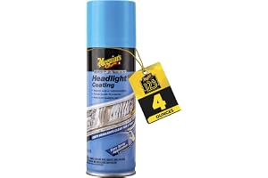 Meguiar's Keep Clear Headlight Coating - Durable, Long-Lasting Protection Prevents Oxidation and Prevents Yellowing for a Year - Easy Application - 4 Oz Aerosol