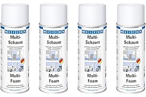 ‎WEICON WEICON Multi Foam, 400 ml, Set of 4, Foam Cleaner for Upholstery, Disc, Carpet, Metal, Plastic, Universal Cleaner