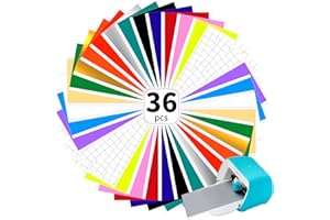 BOCGUY Smart Vinyl Permanent für Cricut Joy, 14cm*30.5cm Vinylfolie Plotter, Transferfolie Plotter Set für Laptops, Telefone, Wände und mehr