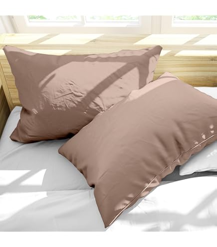 2 Federe Cuscino 50x80 Cm In Cotone Percalle 200 Fili - Certificato Oeko-Tex, Patella 15 Cm - Foto 4