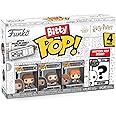 Funko Bitty POP! Harry Potter - Hermione Granger™, Rubeus Hagrid™, Ron Weasley™ and A Surprise Mystery Mini Figure - 0.9 Inch (2.2 Cm) Collectable - Stackable Display Shelf Included - Gift Idea
