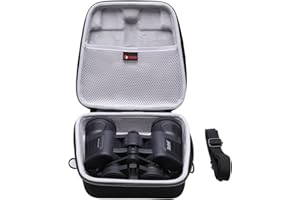 XANAD Fernglas-Tasche für 20 x 50 HD professionelles/wasserdichtes Fernglas, BAK4 Prisma FMC Objektiv, Grau, Unisex