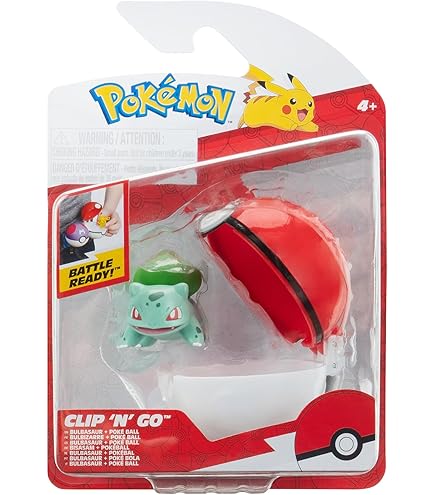 Figuras De Batalla Pokémon - Bulbasaur Vs Pikachu PKW0132 - Coleccionables Para Niños Mayores De 4 Años