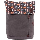 Biggdesign Dogs Vintage Su Ge&ccedil;irmez Kumaşlı 15 in&ccedil; Laptop Uyumlu Okul Sırt &Ccedil;antası Gri