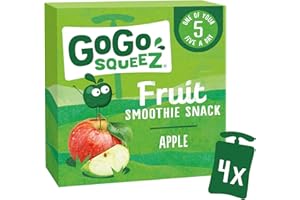 GoGo squeeZ Fruit Smoothie Snack Apple 4X90g