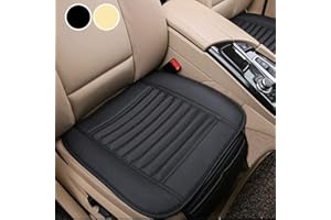 ‎BIG ANT Big Ant Sitzbezüge Auto Sitzauflage Sitzkissen Auto Abdeckung für Vordersitz mit PU Leder x 2 Stück,Schwarz