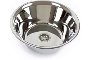 Edelstahl Wohnmobil Spülbecken Camping Spüle Waschbecken 24 cm Ø (ad-ideen)