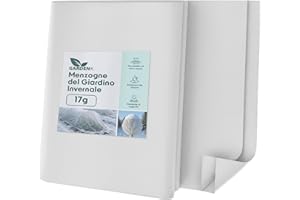 GARDENIX Tessuto Non Tessuto Invernale per Piante, antigelo, 17 g/m², 1,6 x 5 m (8 m²)