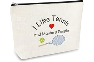 MIKELA Tennis Player Gift Tennis Lover Gift Tennis Makeup Bag for Girl Women Tennis Themed Cosmetic Bag Gift Tennis Girl Gift Funny Birthday Christmas Graduation Gift for Tennis Lover Tennis Coach Tennis Mom