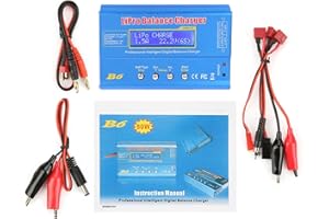 YUYTE Rc Balance Charger, Lipo Charger Balance, Mini Balance Discharger Professional Balance Cargador B6 80w Digital Lcd Balance Cargador Descargador, Lipo Battery Charger Dual