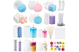 YUTUY Moule 3D Cube en Silicone pour Bougie à Bulles - Forme de Cubes en Résine pour Fabrication de Bougies