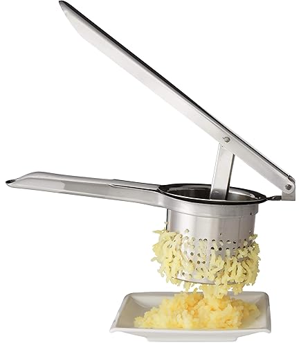 COM-FOUR Aardappelpers - Handmatige Pers Met Uitneembare Zeef, Voor Aardappelpuree & Spaetzle