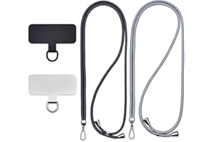 Jaslongri Handykette Universal, Handy Lanyard, Hanging around the neck or diagonally spanning, with a metal patch and adjustable and detachable rope.