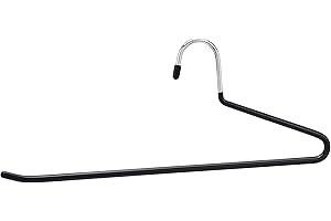 ‎AMAZON BASICS Amazon Basics Wieszaki na spodnie/szorty, łatwe zsuwanie, chrom, opakowanie 30 sztuk