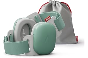 Alpine Muffy Baby Confort – Cascos Bebe Antiruido – Certificado CE & ANSI – Diadema Única Para Un Ajuste Seguro Y Cómodo – Protección Auditiva Ajustable Hasta 48 Meses – Atenuación De 24 dB, Verde