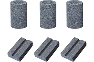 YGCQFH 6 PCS Dart Sharpener, 3 Round Dart Sharpening Sand Stones 3 V-Sharp Sharpening Stone for Metal Dart Tips, Portable Dart Tip Sharpener, Darts Burrs Darts Sharpener Tool Darts Stuff